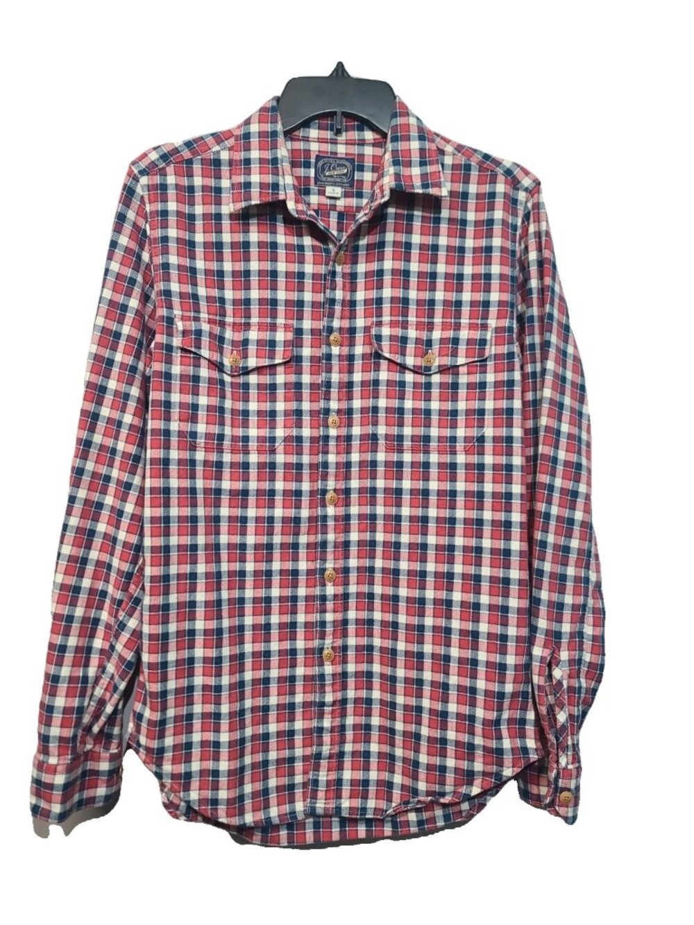 J. Crew Casual Button-Down Shirt Size S Red Plaid